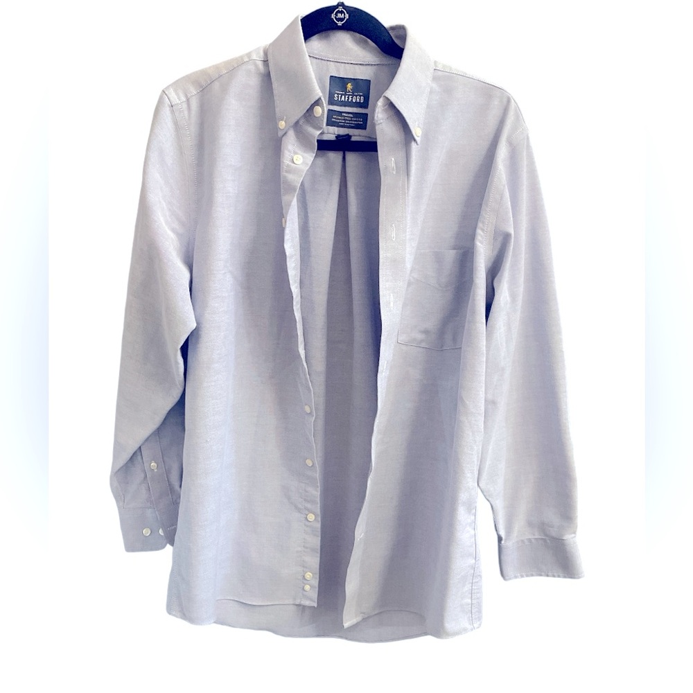Men’s Stanford travel‎ wrinkle free oxford, size 15, 32-33, regular fit